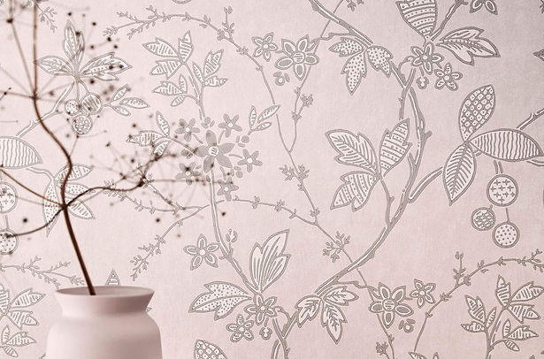Elegante florale Tapete im Farbraum